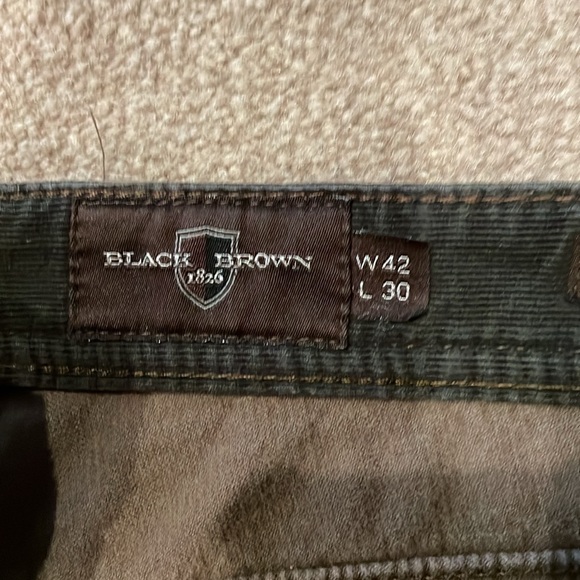 Black brown 1826 42/30 dark brown corduroy - Picture 2 of 4